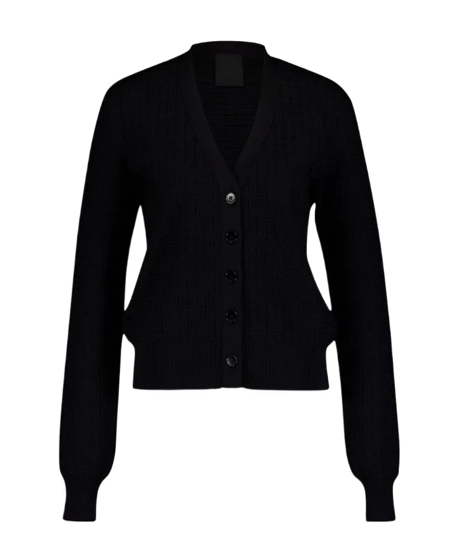 4G Jacquard Knitted Cardigan