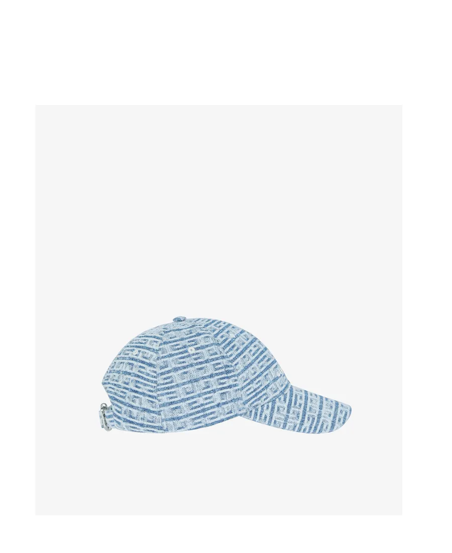 4G Embroidered Denim Baseball Cap