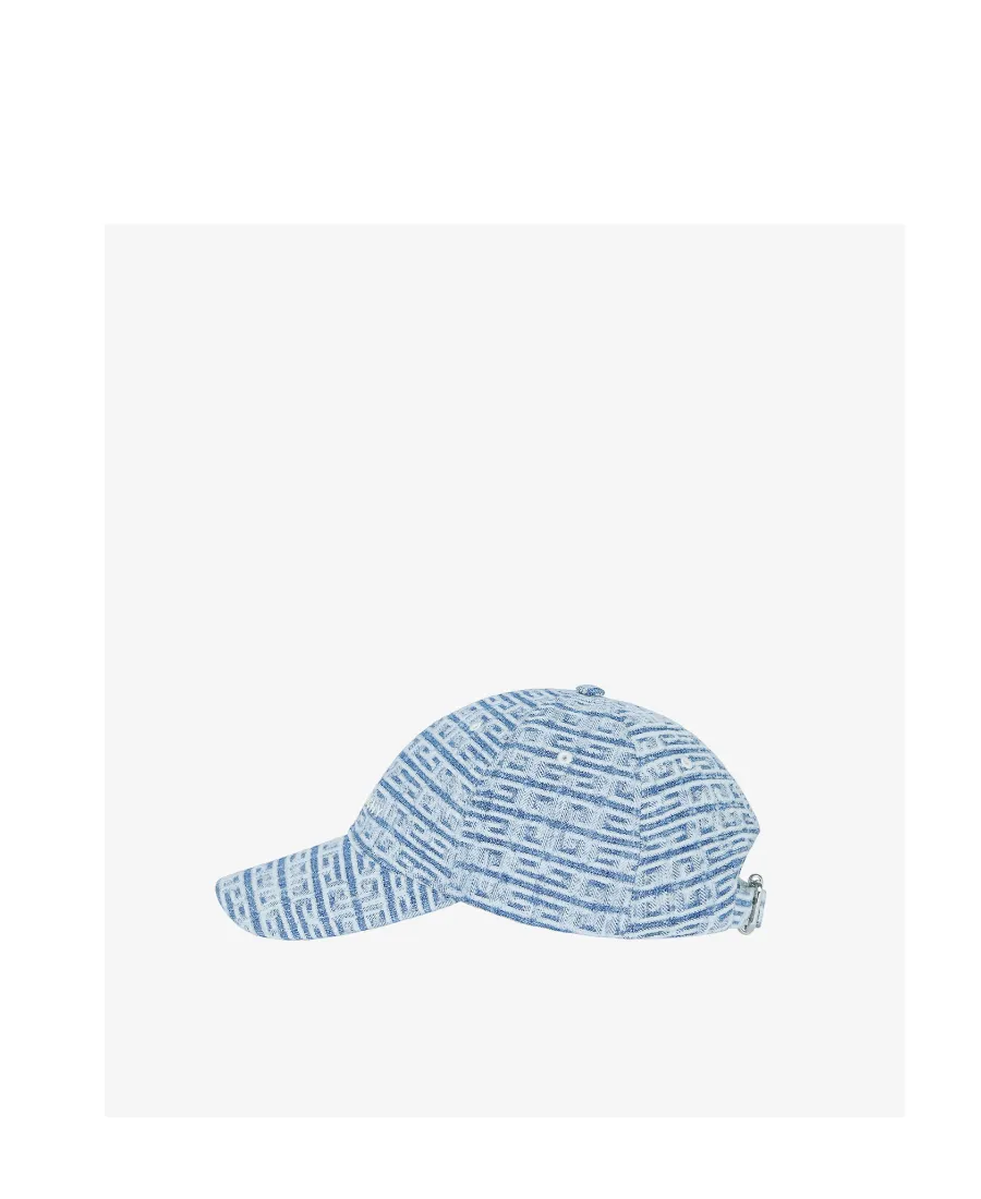 4G Embroidered Denim Baseball Cap
