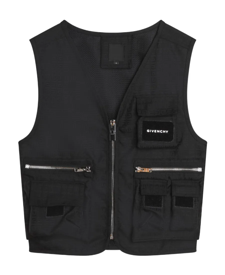 V-Neck Zip-Up Waistcoat