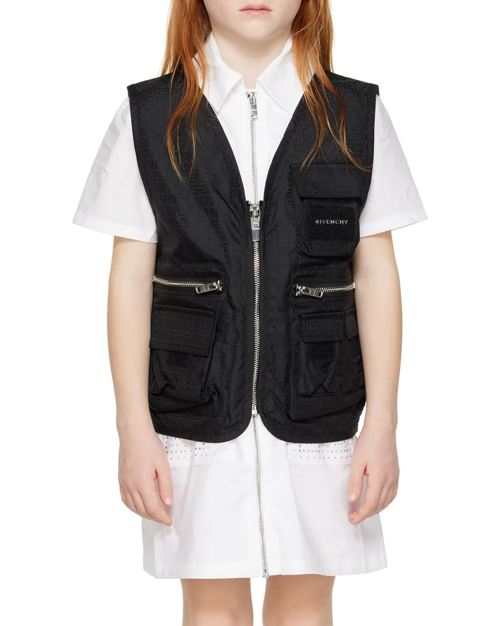 V-Neck Zip-Up Waistcoat