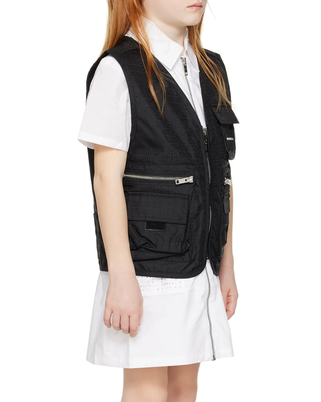 V-Neck Zip-Up Waistcoat