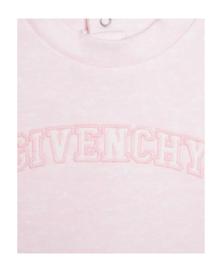 Logo Embroidered Crewneck Romper