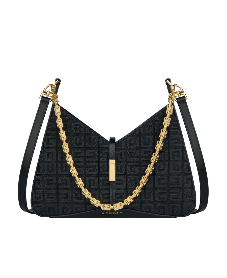 Logo Embroidered Cut Out Small Shoulder Bag