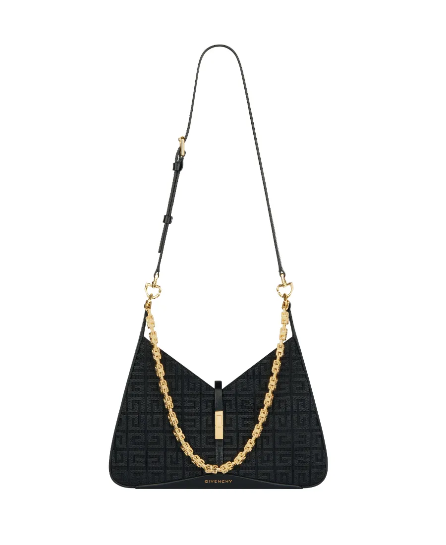 Logo Embroidered Cut Out Small Shoulder Bag