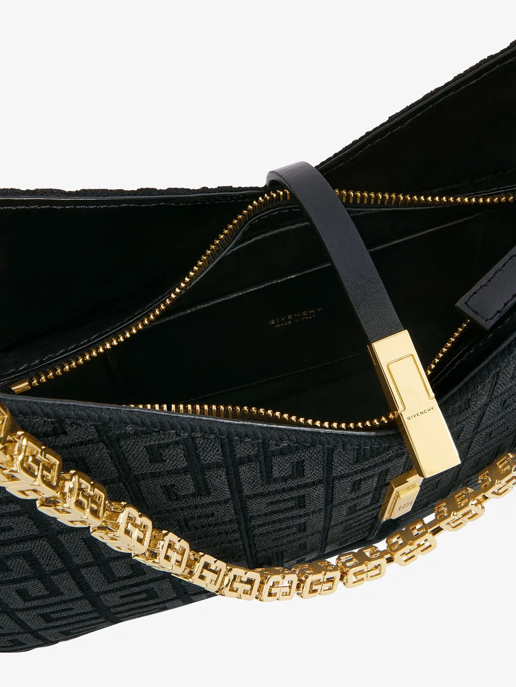 Logo Embroidered Cut Out Small Shoulder Bag