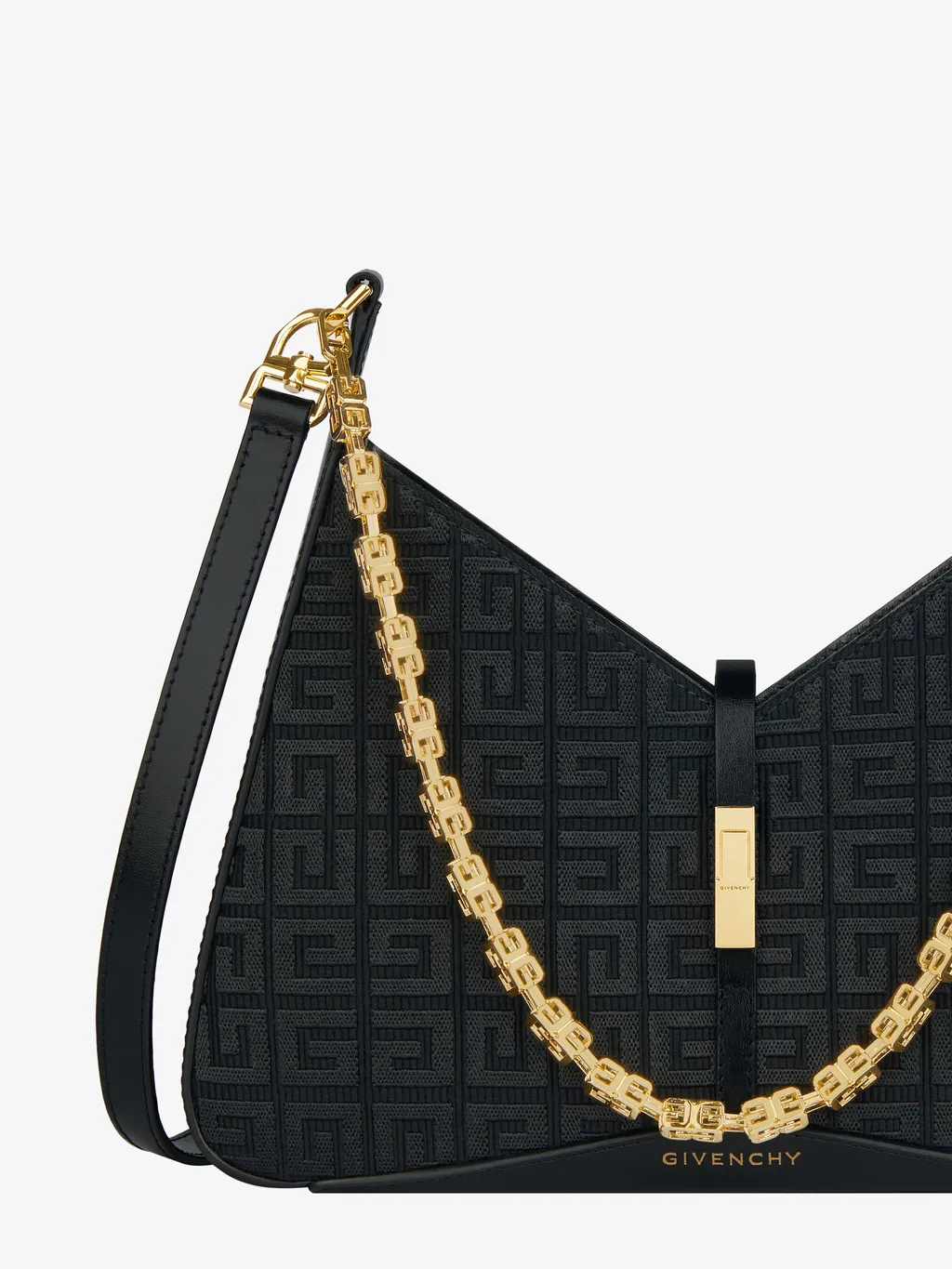 Logo Embroidered Cut Out Small Shoulder Bag