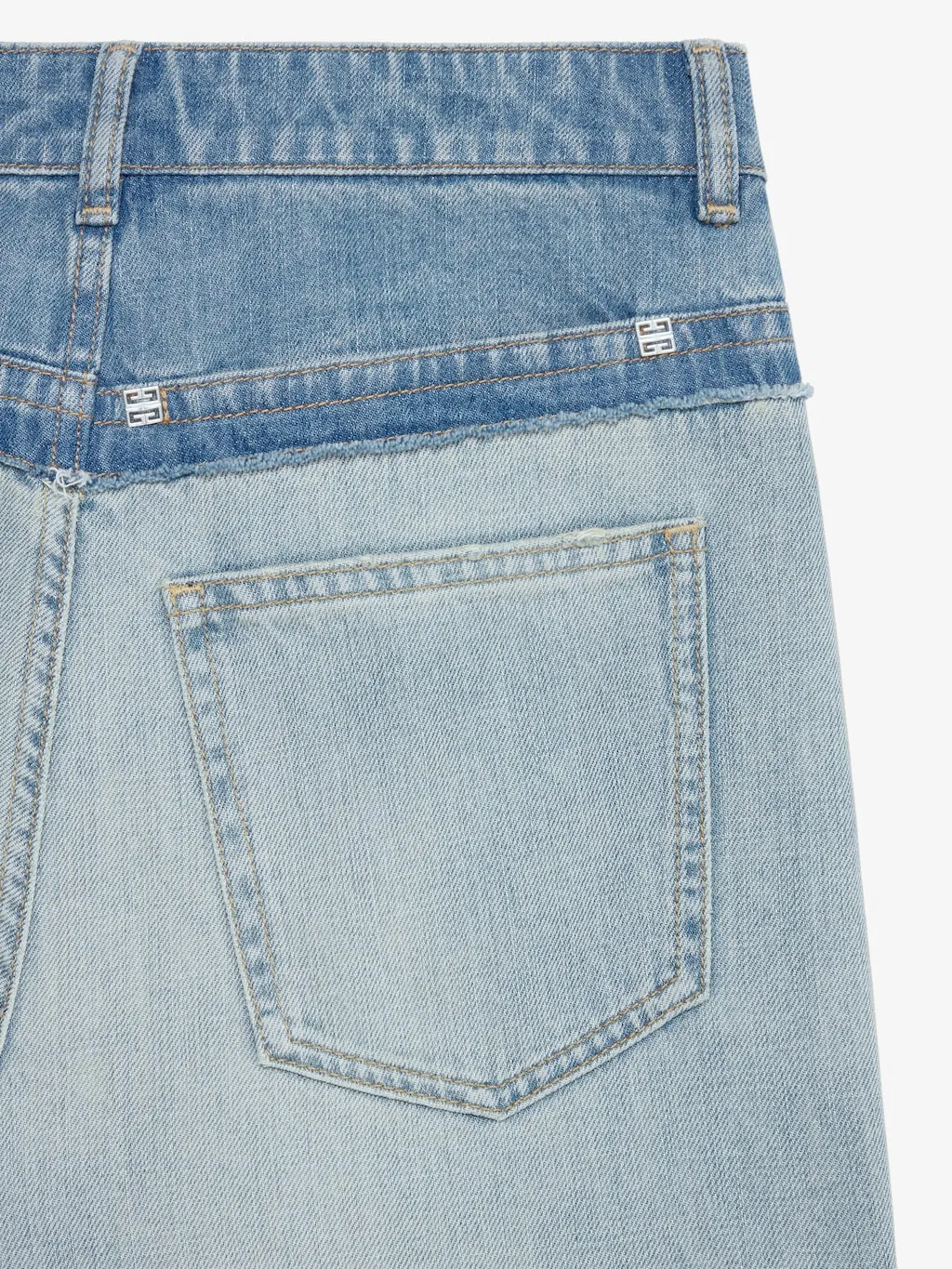 Frayed Edge Wide-Leg Jeans