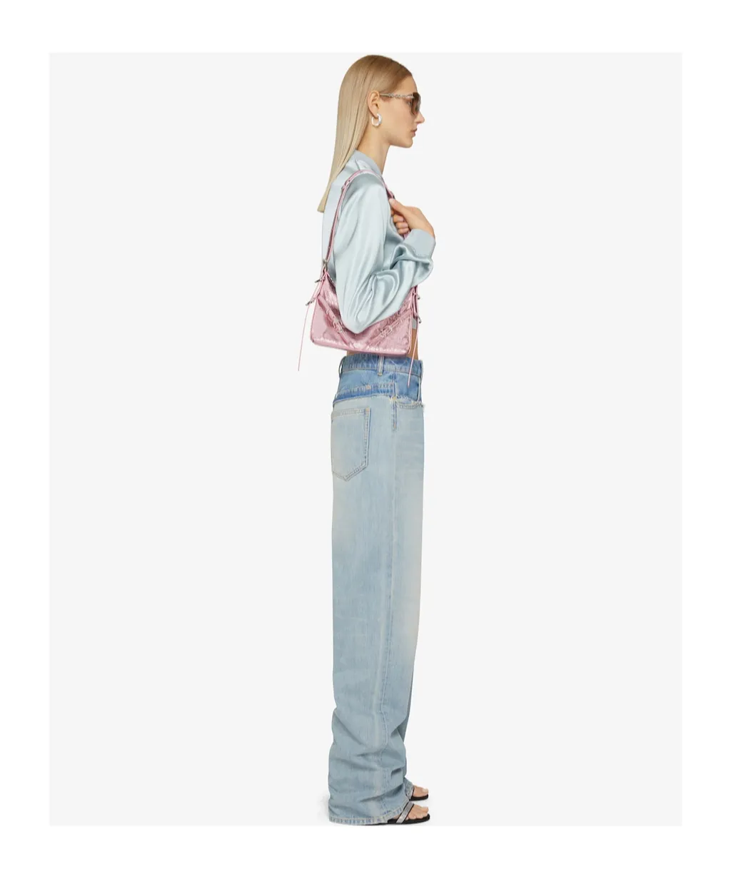 Frayed Edge Wide-Leg Jeans