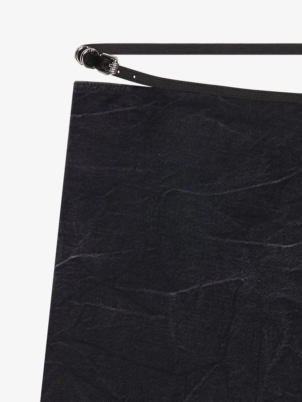 Voyou Wrap Mini Denim Skirt