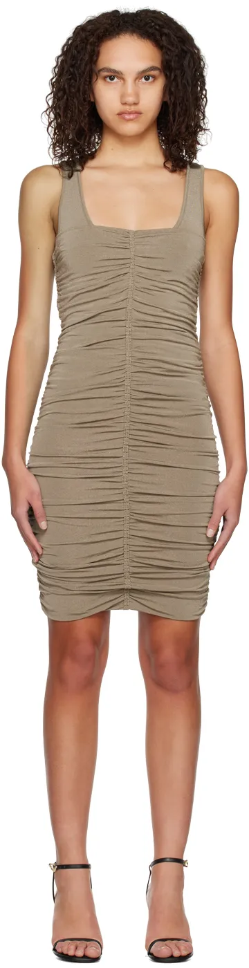Logo Wrinkled Dress