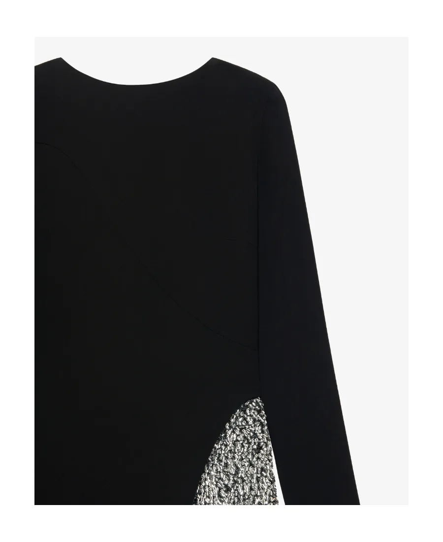 Backless Evening Dress With Sequins Embroidered