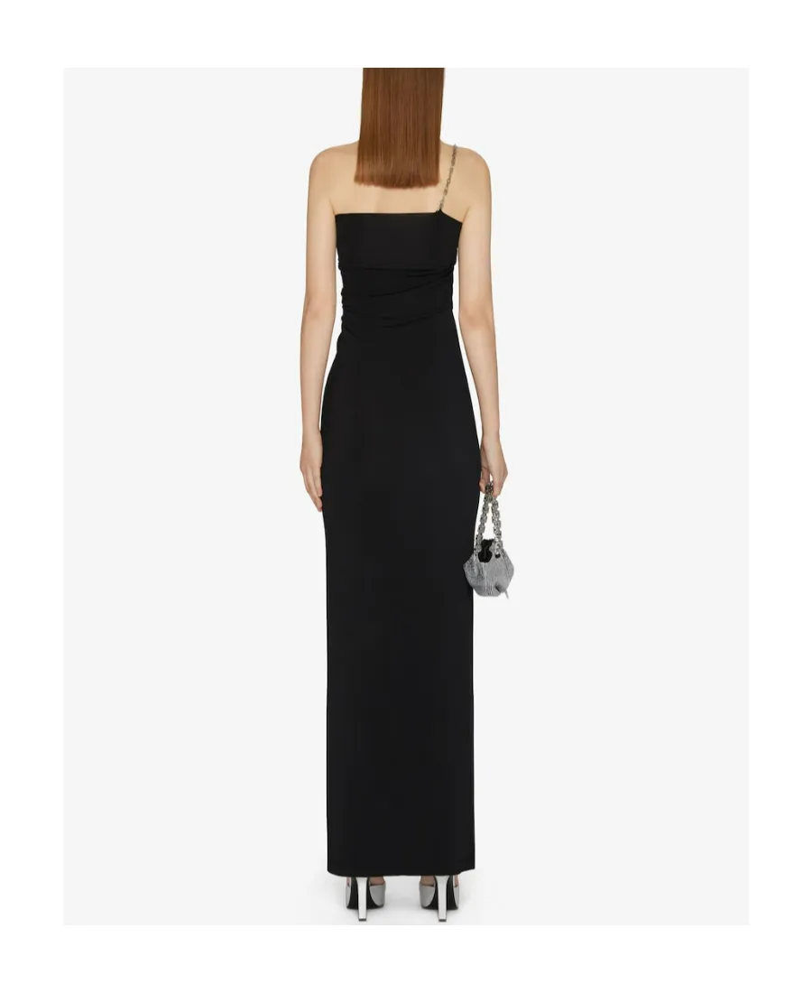 G Chain One-Shoulder Dress