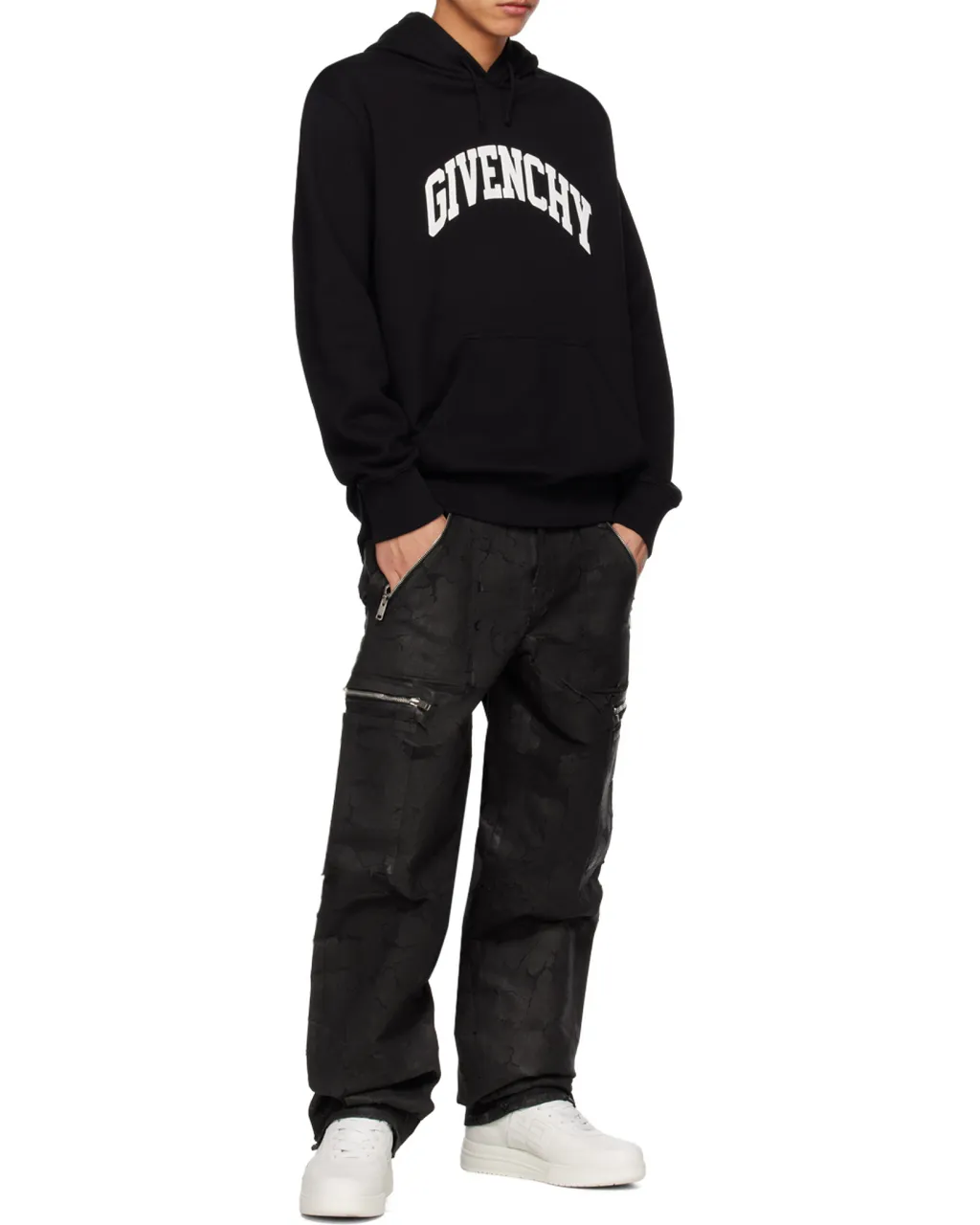 Logo Printed Drawstring Hoodie