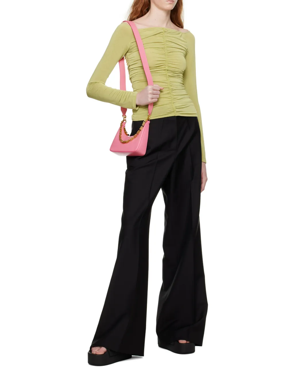 Straight Leg Mid-Rise Pants