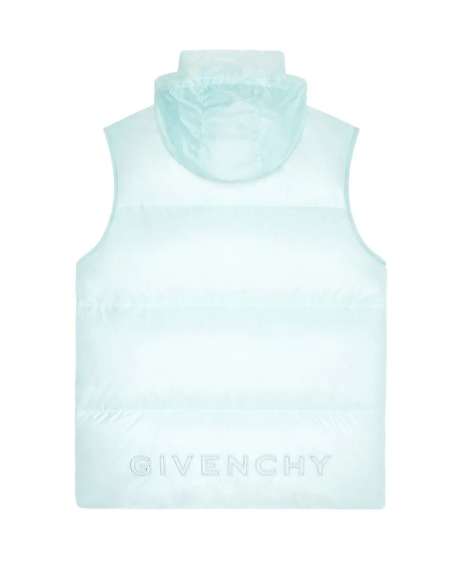 Embroidered Sleeveless Down Vest