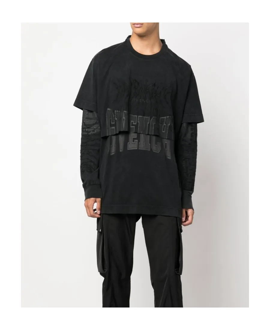Logo-Embroidered Long-Sleeve T-Shirt
