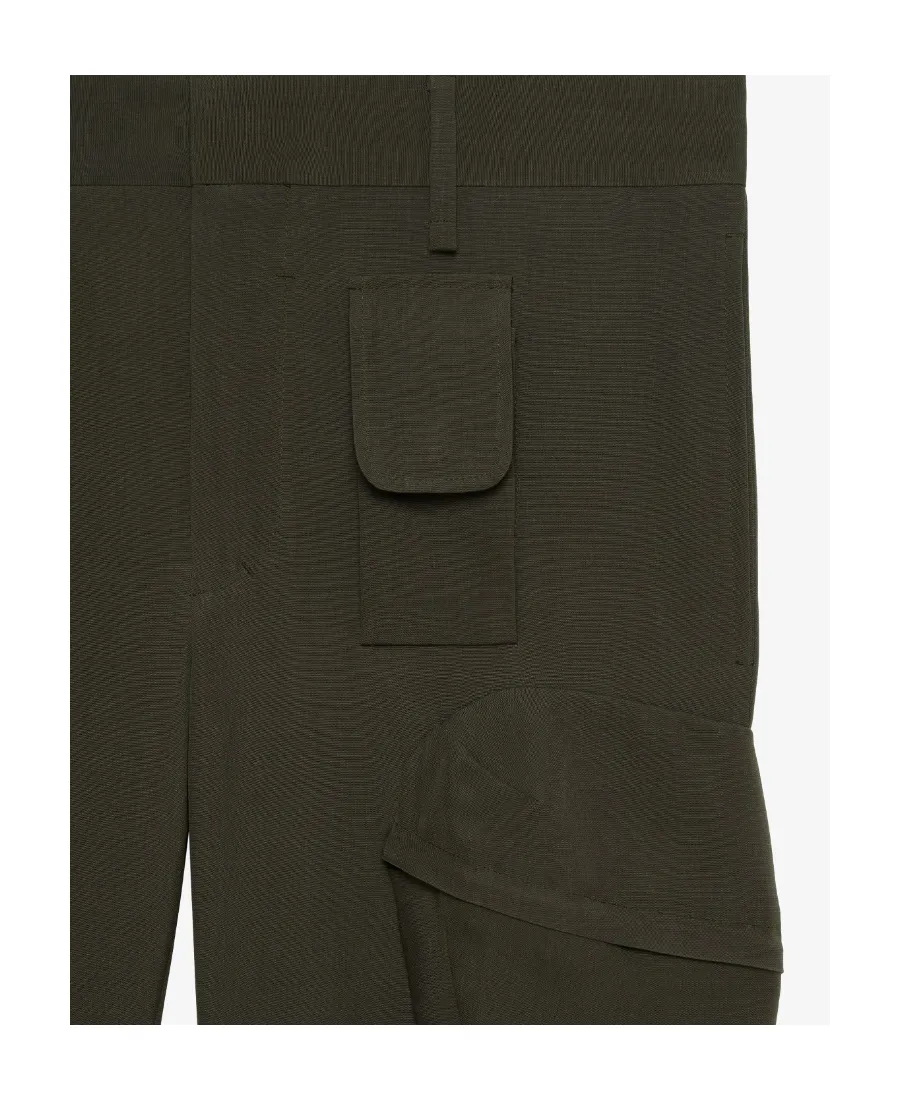 Slim Fit Cargo Pants In Wool