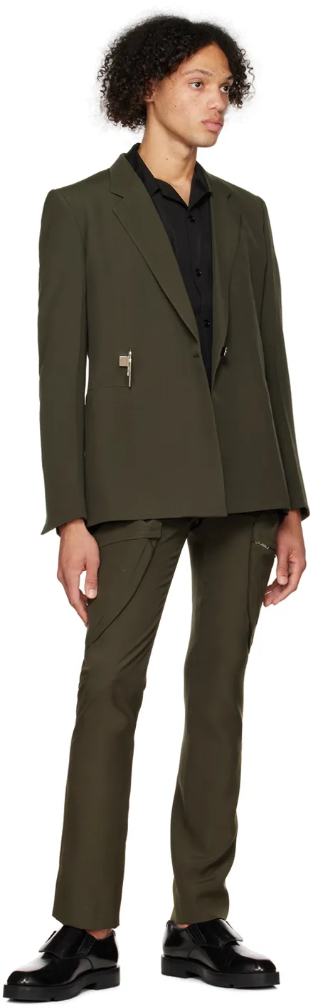 Slim Fit Cargo Pants In Wool
