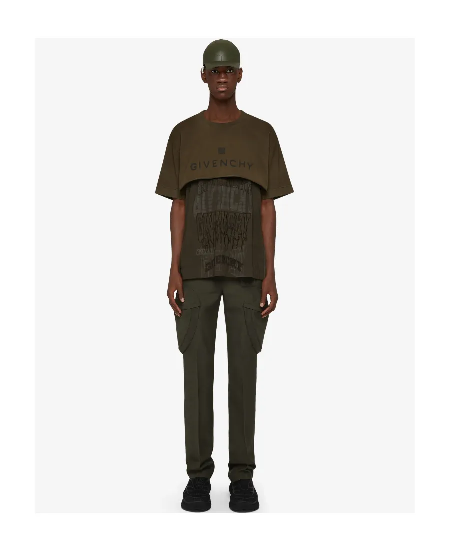 Slim Fit Cargo Pants In Wool