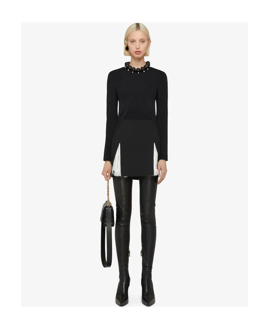 Slit Detailed Mini Skirt