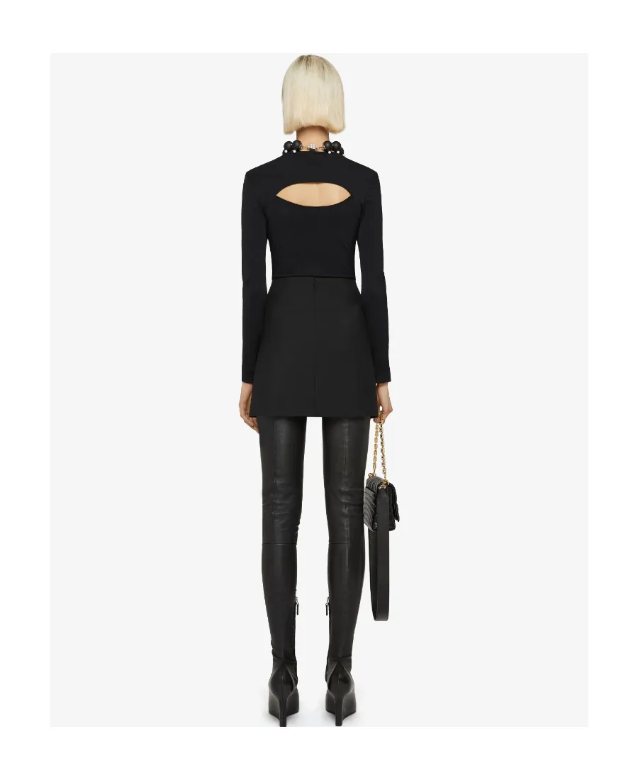 Slit Detailed Mini Skirt