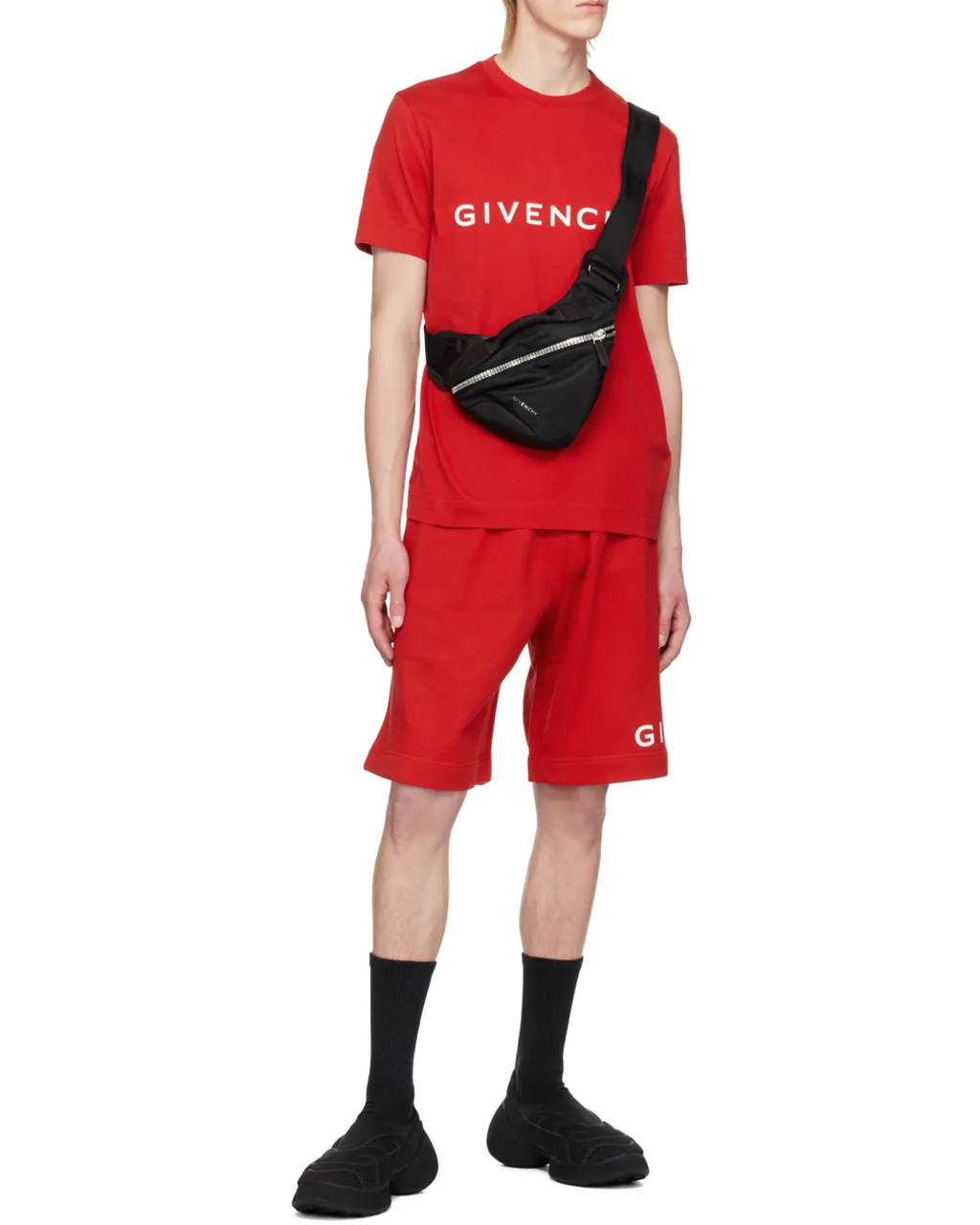 Small G-Zip Triangle Shoulder Bag