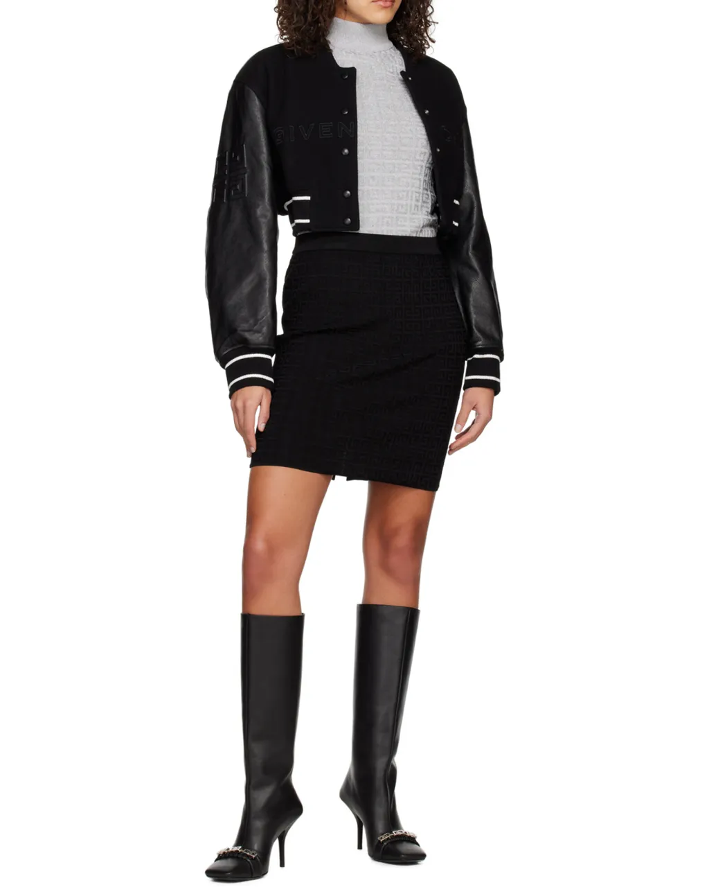 4G Motif Knitted Skirt