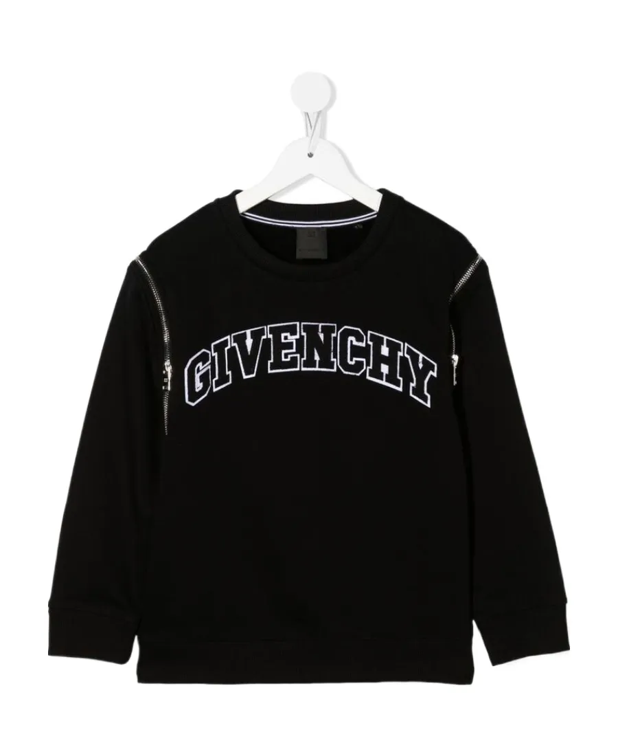 Logo Embroidered Long-Sleeved Sweatshirt