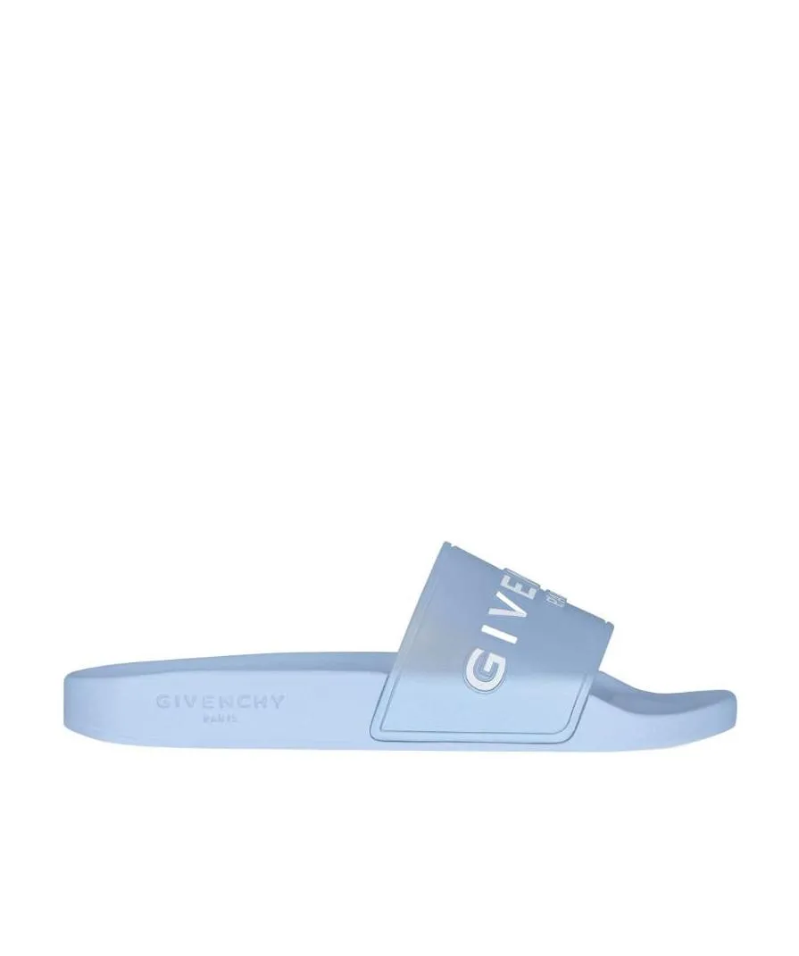 Paris Flat Sandals In Transparent Rubber