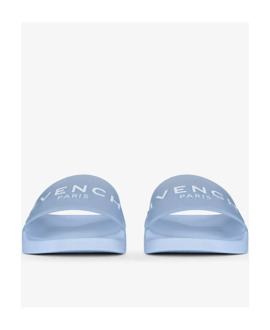 Paris Flat Sandals In Transparent Rubber
