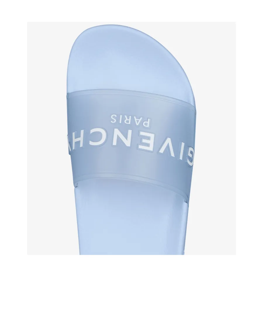 Paris Flat Sandals In Transparent Rubber