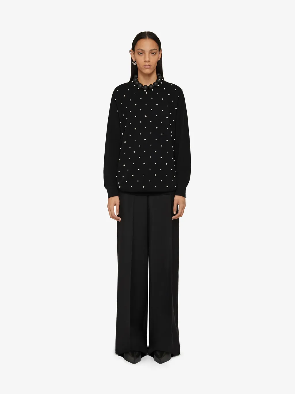 Oversized Pants In Wool And Mohair