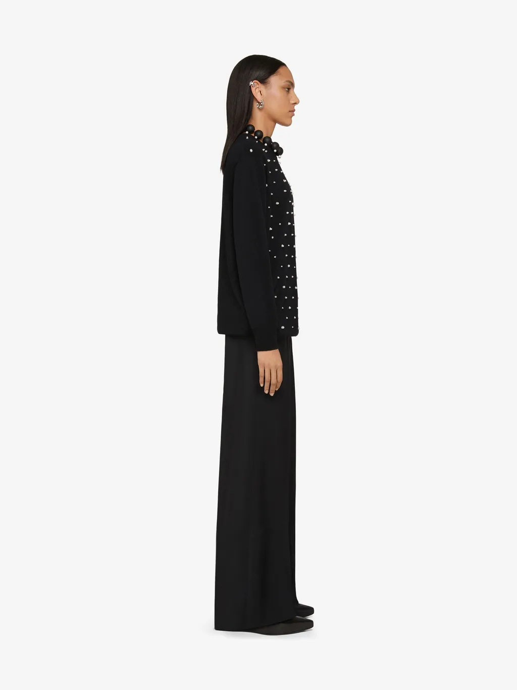 Oversized Pants In Wool And Mohair