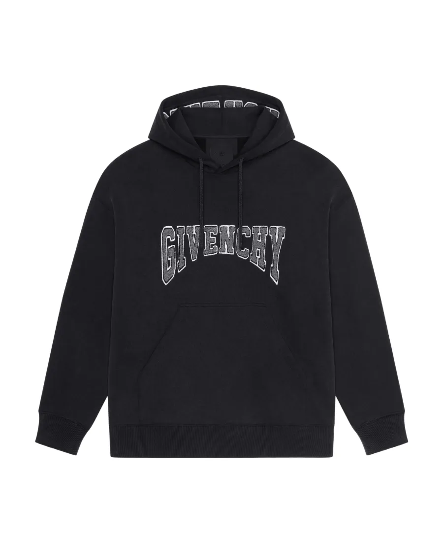 Logo Print Drawstring Hoodie