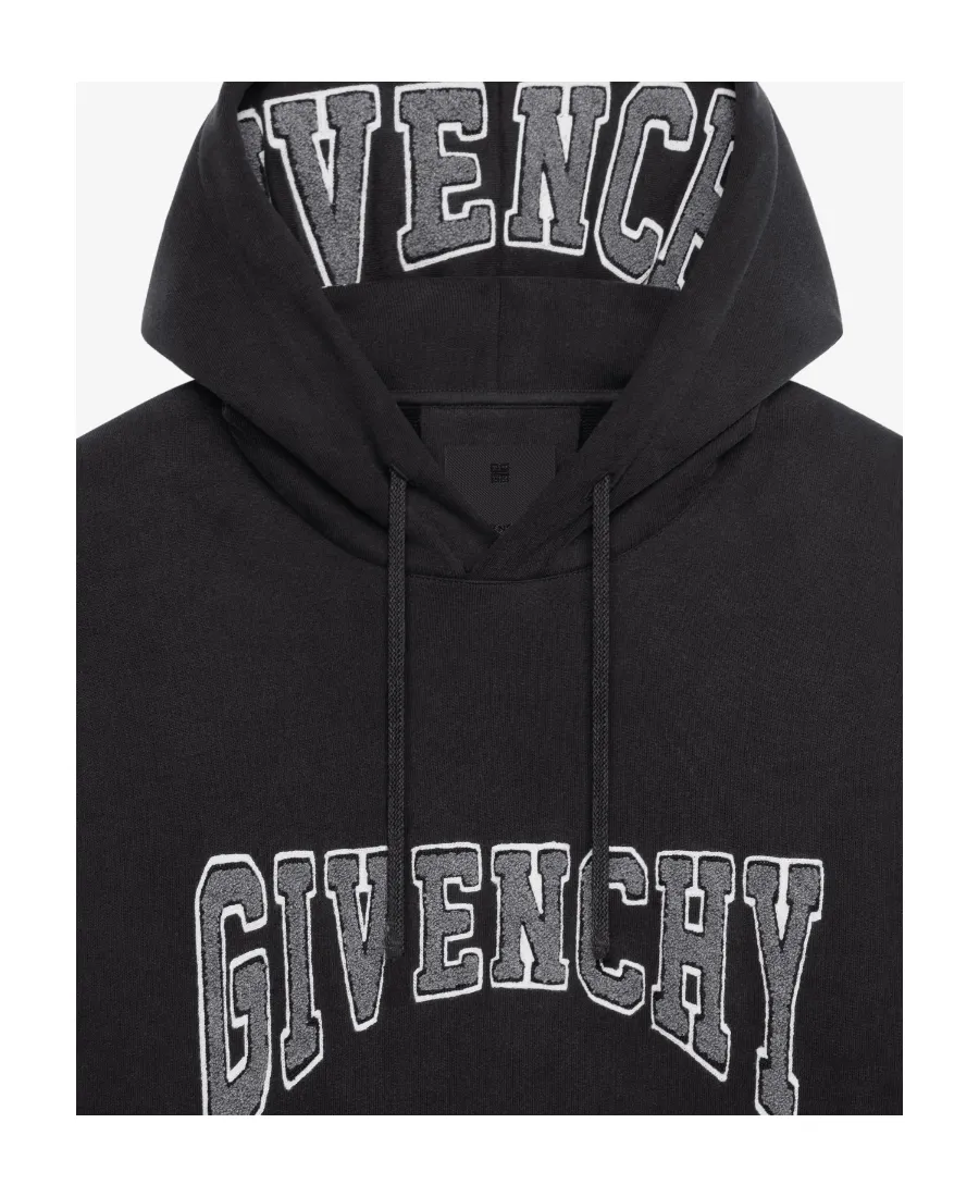 Logo Print Drawstring Hoodie