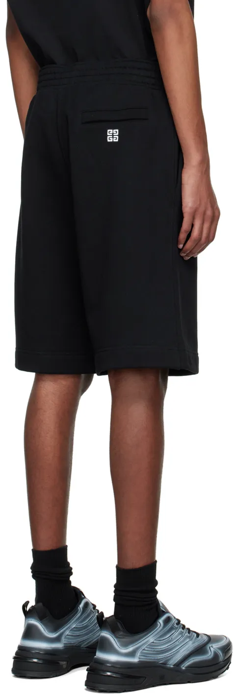 Logo Printed Elastic Waist Shorts