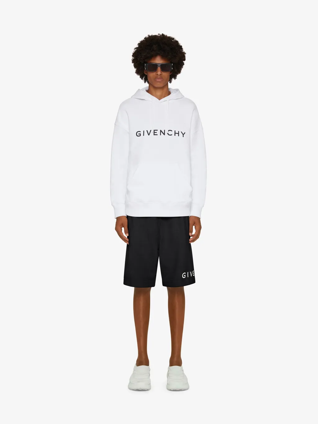 Logo Printed Pocketed Shorts