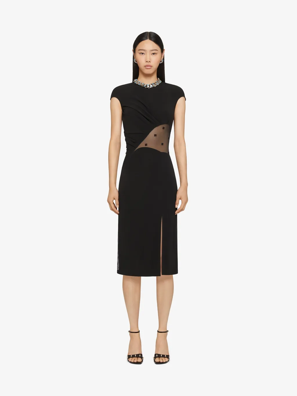 Cut-Out Midi Dress