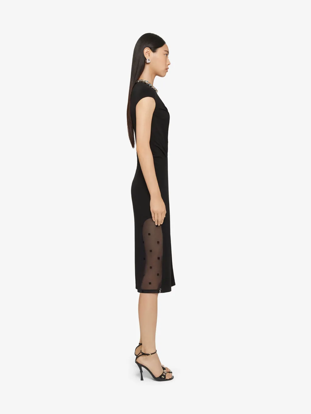 Cut-Out Midi Dress