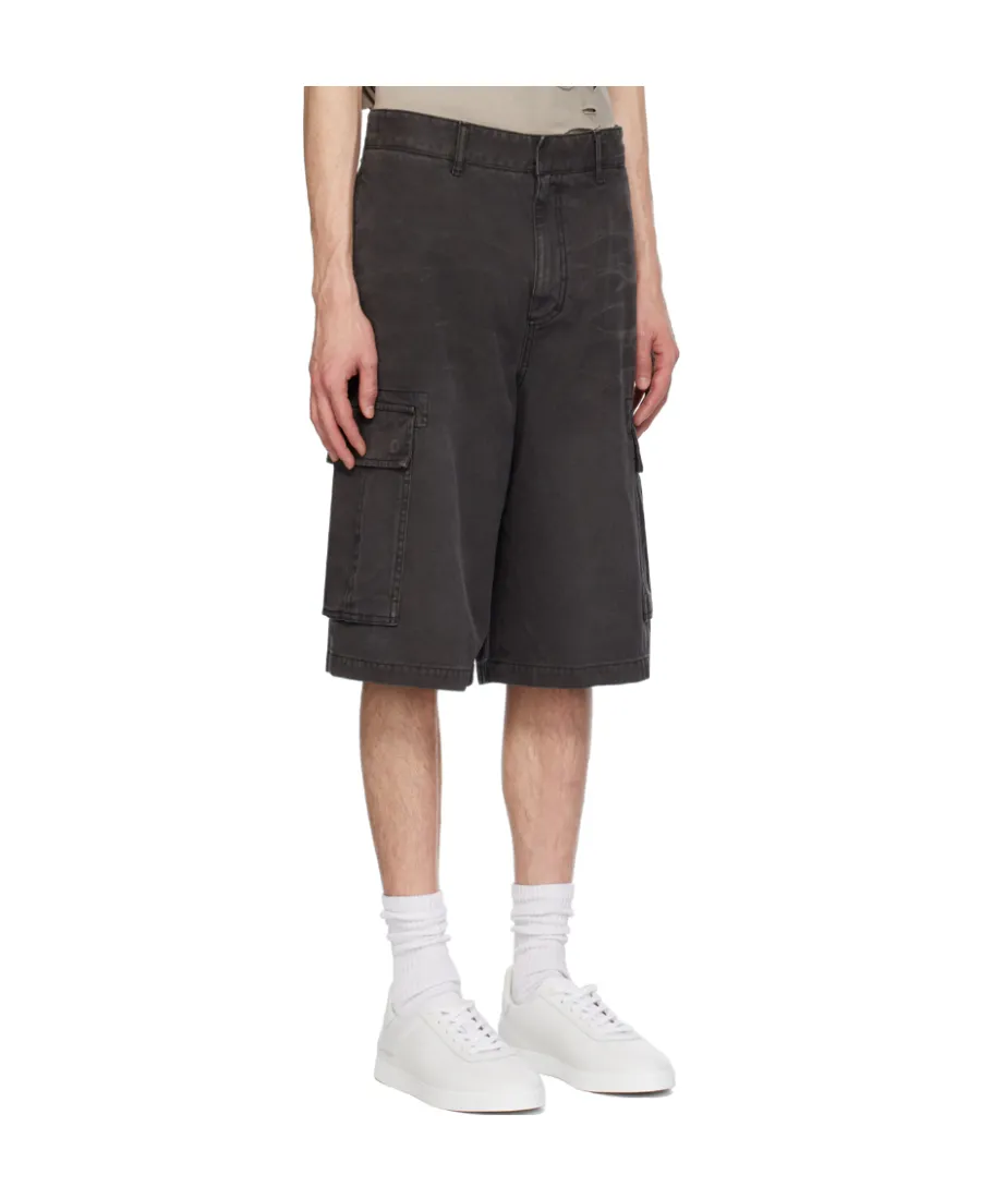 Faded Effect Cargo Shorts
