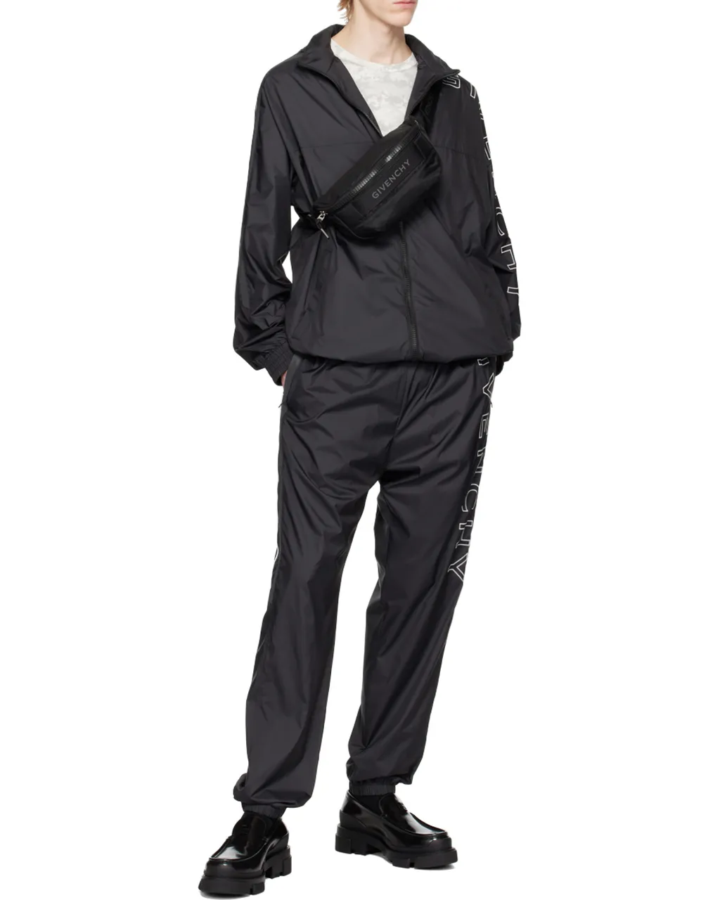 Logo Embroidered Hooded Jacket