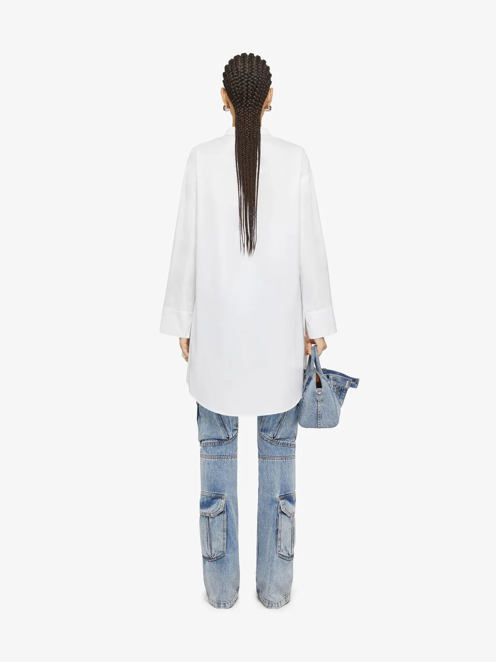 Collared Long-Sleeve Shirt Dress
