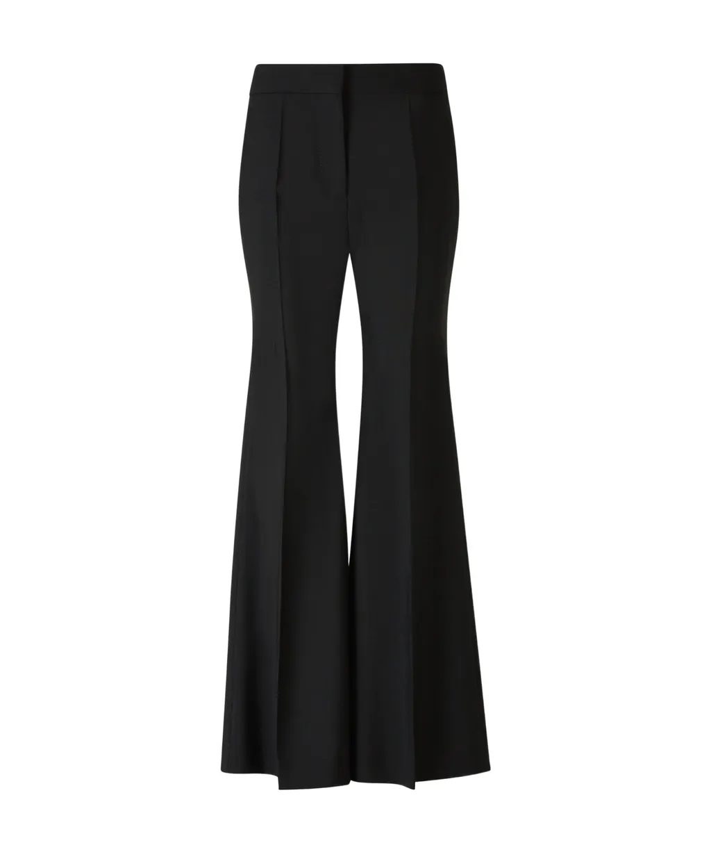 High-Waisted Flared Trousers