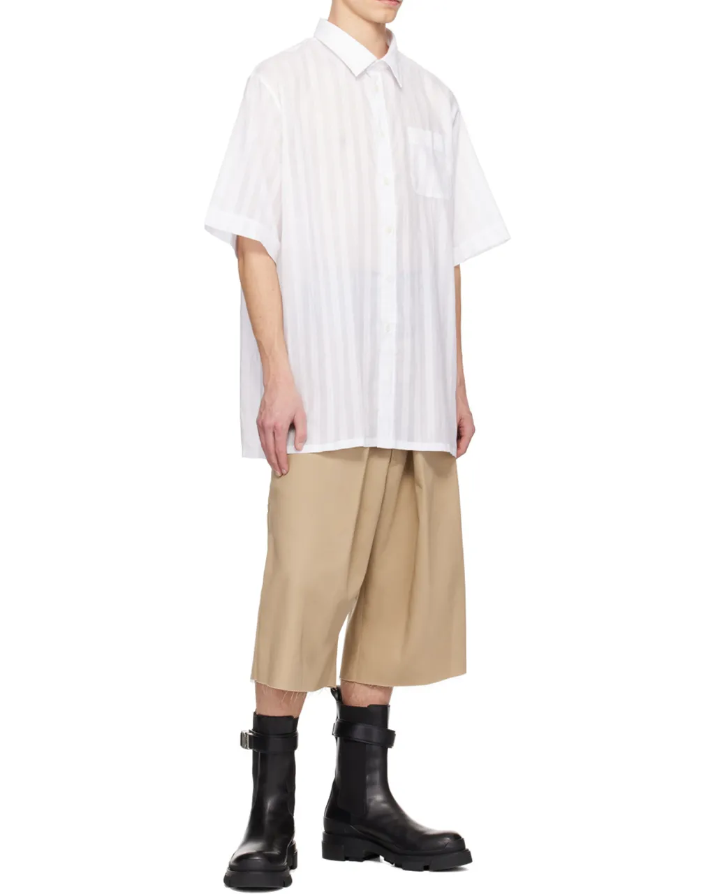 Striped Chiffon Shirt