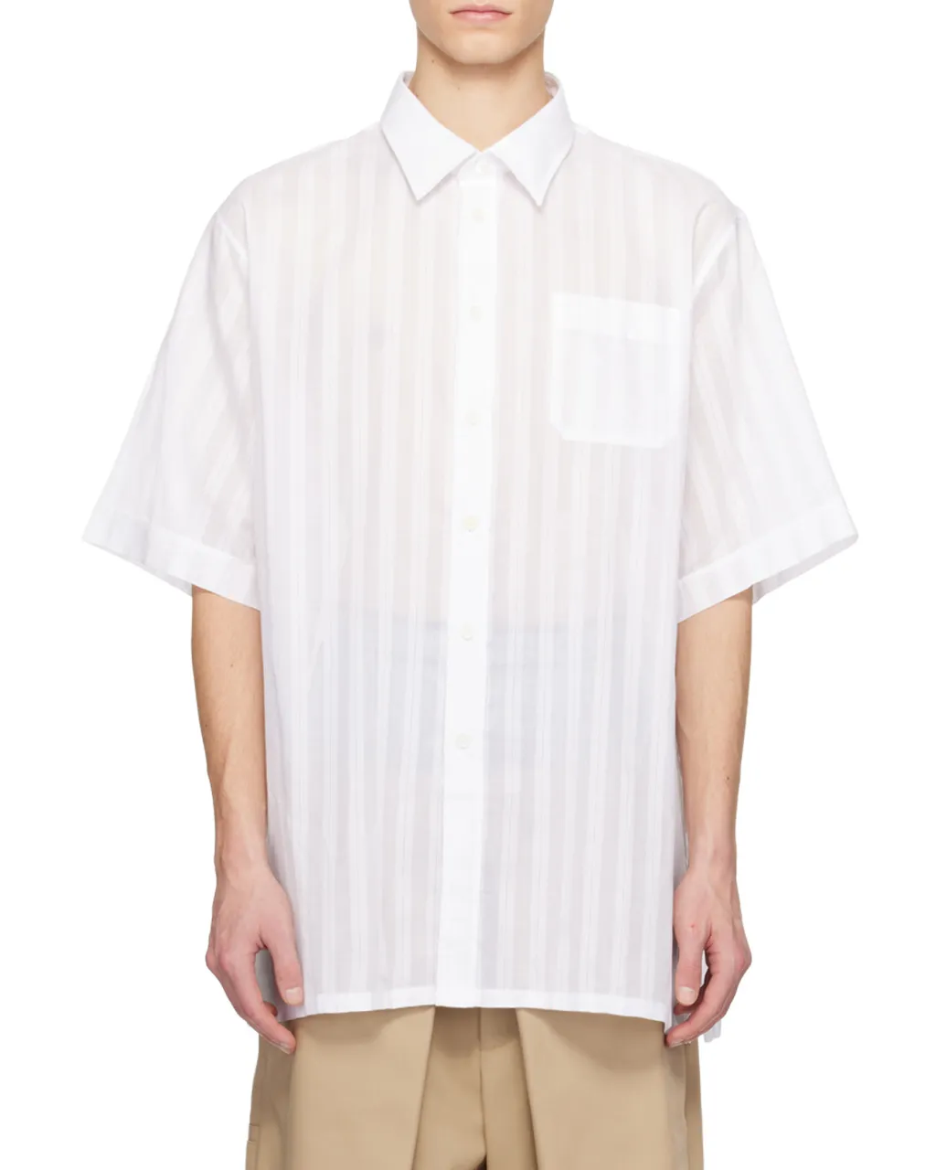 Striped Chiffon Shirt