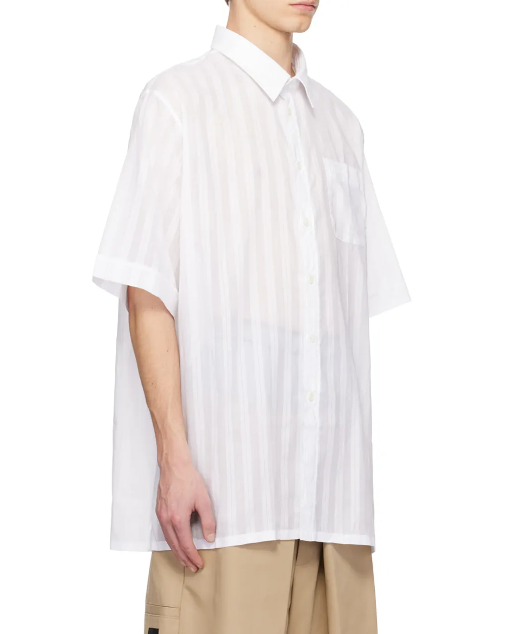 Striped Chiffon Shirt