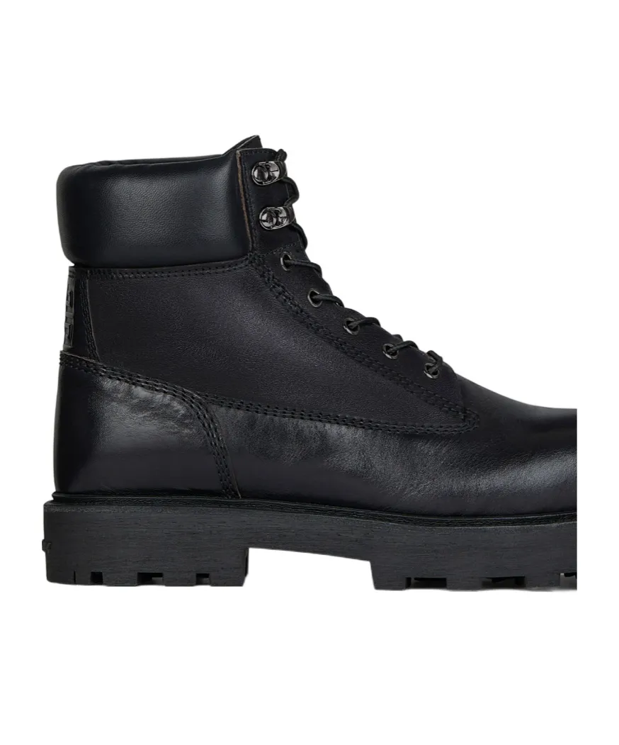 Lace-Up 4G Logo Debossed Ankle Boots