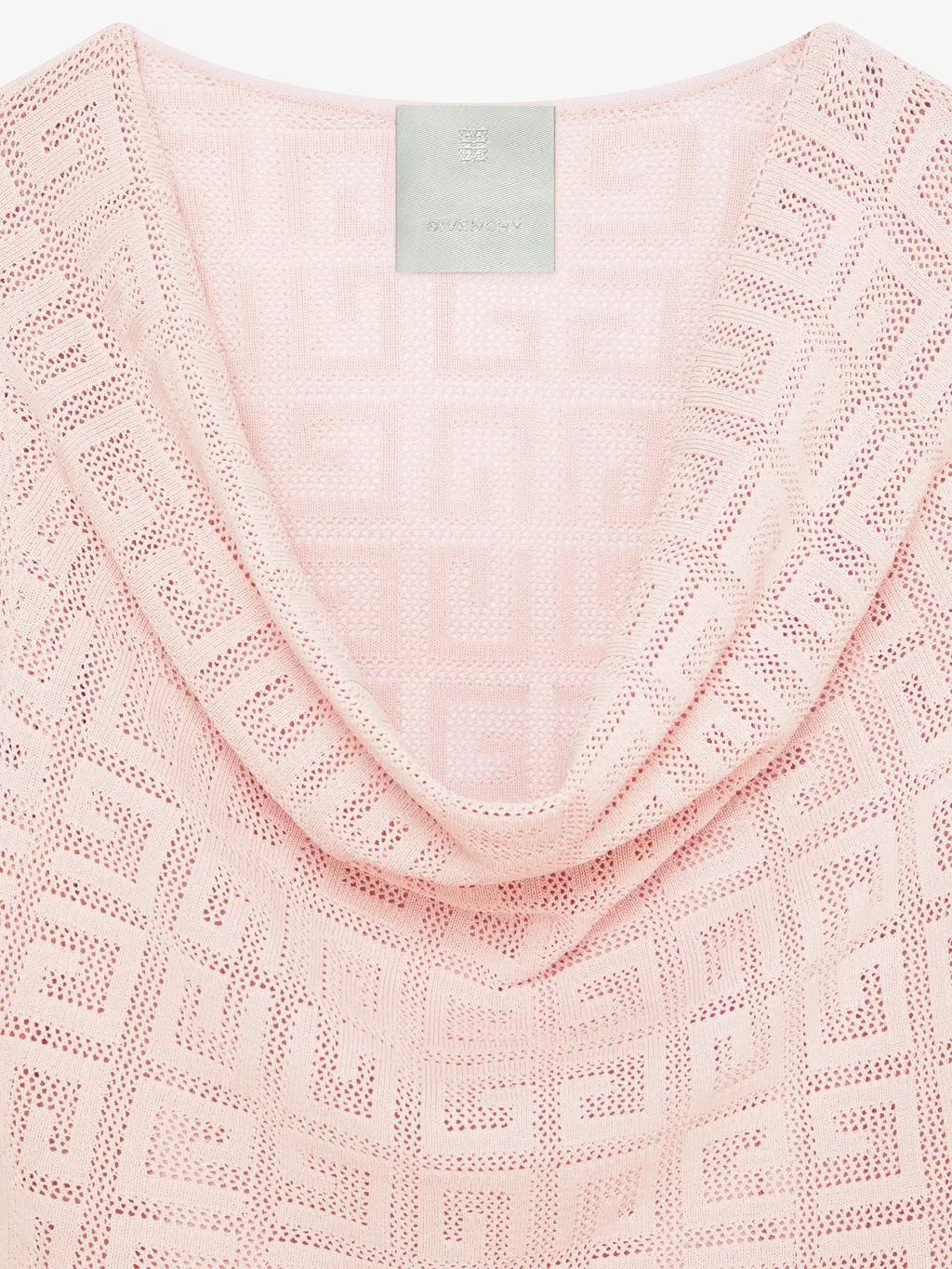 4G Jacquard Draped Sweater