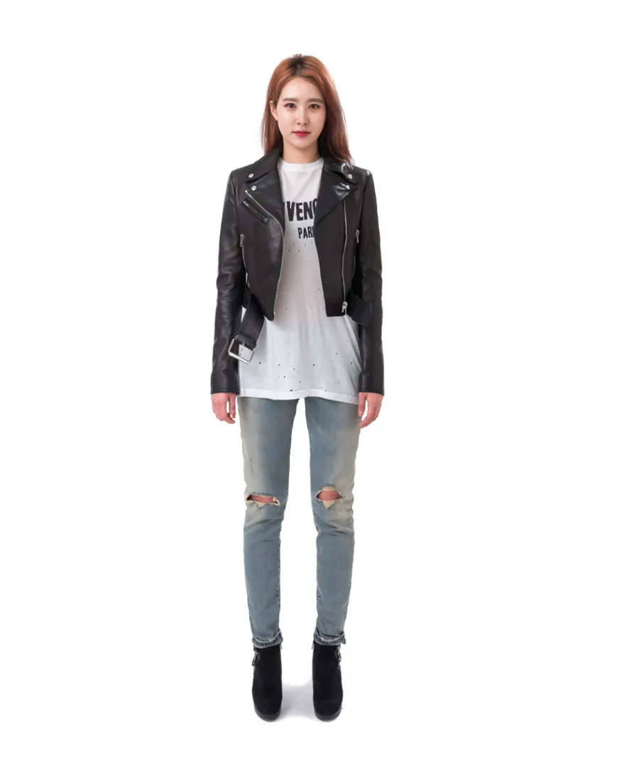 Logo Leather Jacket